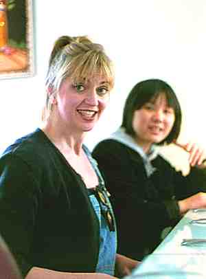 Margaret Lancaster (left) and Kui Dong