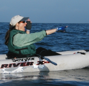 Alex in the Kayak in Malibu 1